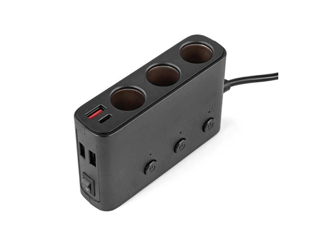 Powerhub 3x12VDC, 3xUSB, 1xUSB-C