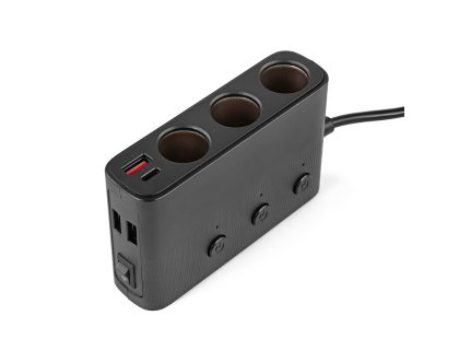 Powerhub 3x12VDC, 3xUSB, 1xUSB-C