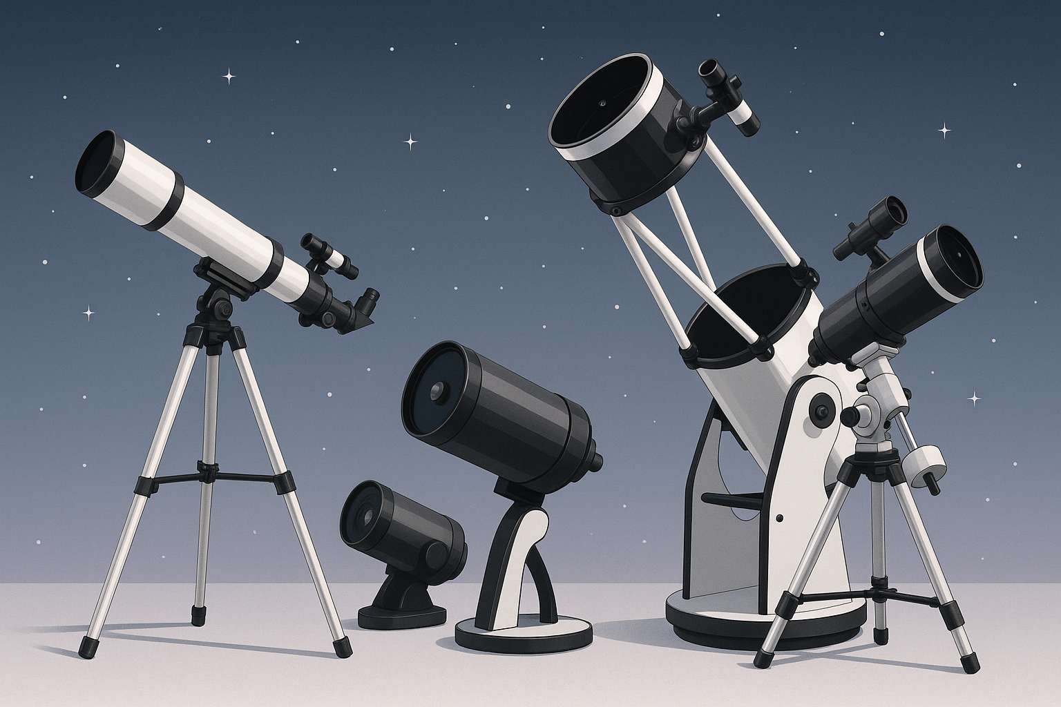 Typy hvězdářských dalekohledů