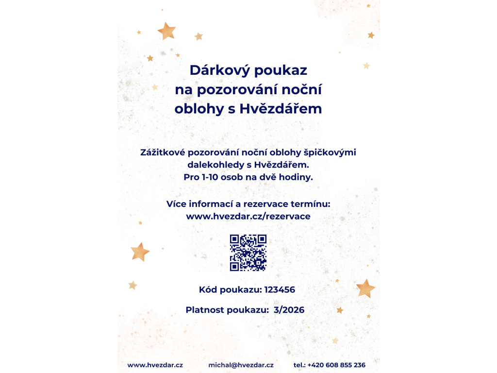 Dárková poukázka k pozorování