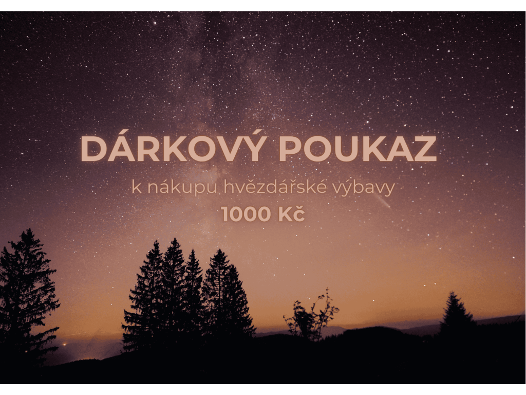 Dárková poukázka na nákup astrovýbavy